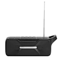 Miniatyrbild 3 av 8: Trådlös Bluetooth-högtalare solladdning med ficklampa FM-radio TWS röstförstärkare högtalare svart