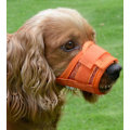 Miniatyrbilde 2 av 2: Muselière Orange en Nylon Respirant for Chiens - Anti-Aboiement et Anti-Morsure, Tailles Petits et Moyens