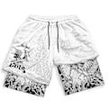 Miniatyrbillede 1 af 4: Berserk Manga 3D Print Anime Fitness Shorts - Hurtigtørrende Træningsshorts (2 i 1) 4XL16