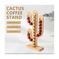 Miniatyrbillede 3 af 5: Bambus Roterende Kapsel Kaffe Opbevaringsstativ Kaffekapsel Display Stand Kapselholder Kaktus Kop