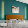 Miniatyrbillede 2 af 5: LED Lang Væglampe, 40CM 15W Indendørs Væglampe, 3 Farve Dæmpning Lys RA≥85 Moderne Væglampe, Design Væglampe til Soveværelse Stue Trappe Gang AC17