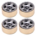 Miniatyrbilde 7 av 8: 4 stk. RC Bead Lock Hubs i aluminiumlegering og messing til RC-kjøretøydekk, nav for Axial SCX24 1/24 titanfarge