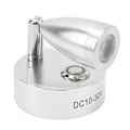Miniatyrbillede 4 af 8: RV-læselampe LED-indendørs sengelampe båd yacht 3 justerbar lysfarve touch-lampe DC10 til 30V sølv