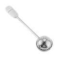 Miniatyrbillede 1 af 5: Te-æg i rustfrit stål til kaffe, løs te, kugleformet te-si med lås, krydderi te-æg formet som kugle_SZXM Hvid