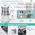 Miniatyrbilde 3 av 5: Bærbar elektrisk USB-oppladbar juicer for appelsin- og sitronjuicing - 45W, 2023 ny utgave [Gratis frakt]