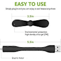 Miniatyrbilde 5 av 5: 2 stk. Bærbar USB-vifte, 360° Justerbar USB-vifte, Stille Vifte, Bærbar Oppladbar USB-lommevifte