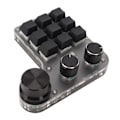 Miniatyrbillede 6 af 8: Programmerbar makro-tastatur 9 taster 3 knapper USB Bluetooth-forbindelse OSU Gaming-tastatur til kontor, musik, medier