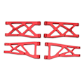 Miniatyrbilde 2 av 8: Front Rear Suspension Arm Set Aluminiumlegering Slitasjebestandig Sterk RC Swing Arm Set for ARRMA SENTON 1/10 Rød