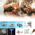 Miniatyrbild 3 av 8: DIY-pusselmodell vetenskapsexperiment utrustning material babyutvecklande leksaker