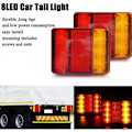Pikkukuva 3 / 5: Auton takavalo 2kpl 12V 8 Led Takavalot 6 Toimintoa Perävaunun Takavalo_SZXM