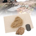 Pikkukuva 5 / 8: Ulkokäyttöön kannettava Fire Starter Kit High Carbon Steel Fire Striker Flint Stone set