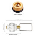 Miniatyrbild 1 av 5: Gas Saver Plus Gasbrännare Adapter, Platt Tankomvandlare för Camping, Anpassningsbar Aluminiumlegering, Inget Tändningsset Ingår Set2