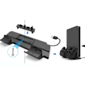 Miniatyrbild 7 av 8: Universell värd multifunktionell basstöd trådlös handkontroll kontakttyp dubbel laddare för PS4/SLIM/PS4 PRO