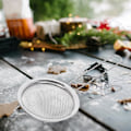 Miniatyrbillede 2 af 8: 4 stk Køkken Rustfrit Stål Manuel Mel Sigter Si Si Køkken Madlavning Bageværktøj