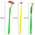 Miniatyrbillede 2 af 5: Fancy Flower Kuglepen Sæt - 10 Stk, Tilfældig Frisure, Sort blæk 0,5 mm - Ideel skolebørn Student Gave - Tily