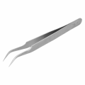 Miniatyrbillede 3 af 8: Øjenvipper Pincet Vippeforlængelse Tilbehør Rustfrit stål Antistatisk makeupværktøj(TS-15-Curved)