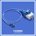 Miniatyrbilde 3 av 5: Mobillader Protector Cartoon Plastic Anti Breaking Data Kabel Beskyttelseshylse for IPhone 12 13 Blue
