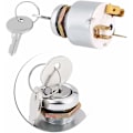Miniatyrbillede 3 af 5: Universal 3-positions tændingskontrolkontakt med nøgle til 12V motorstart