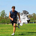 Miniatyrbillede 5 af 8: Hastighedsmodstandsparachute med justerbar rem Sort løbehastighedschute Parachute til accelerationstræning