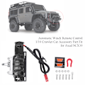 Miniatyrbild 7 av 8: Automatisk vinsch fjärrkontroll 1/10 Crawler bil tillbehör del passar för Axial SCX10Black