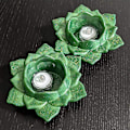 Miniatyrbild 2 av 5: Lotus Tealight Ljusstakehållare - Set om 2, Resinform för Blomljusstake Epoxi Gjutning, DIY Smyckeskrin, Prydnadsbehållare, Godisask