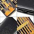 Miniatyrbild 2 av 5: Manikyrset Nagelsaxset Professionellt - Manikyrset i rostfritt stål 15-pack med resefodral (svart/gul) -CHJR