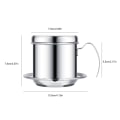 Miniatyrbilde 5 av 8: Rustfritt stål kopp vietnamesisk kaffedrypp Filter Maker Infuser Home Sliver