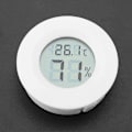 Miniatyrbillede 5 af 5: Reptil Termometer, Mini LCD Digitalt Termometer Hygrometer Rund Form til Humidorer Drivhus Have Kælder Køleskab Skab