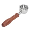 Pikkukuva 3 / 8: 51mm pohjaton portafilter 3 korvaa ruostumattomasta teräksestä valmistettu portafilter Donlim 6001 5403 KF5400 D Red Acid Branch -kahvikoneille