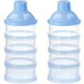 Miniatyrbillede 1 af 5: Mælkepulverdispenser, Formelbeholder, 4-lags Bærbar Mælkebeholder, Baby Snack Organizer til Rejser