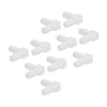 Miniatyrbillede 6 af 8: 10 stk. albueslange modhage plastfitting 90 grader lige modhager ledadapter L form til akvarium 8 mm