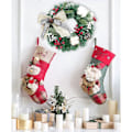Miniatyrbillede 3 af 5: Passende Julekransholder, Juletræ Julekrans Udendørs Juledekoration