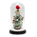 Miniatyrbillede 1 af 5: Juletræ i kuppel x mas ornamenter til soveværelse sengebord rød kugle