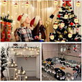 Miniatyrbilde 5 av 5: LED Lyslenke med Julenisse, 3M 20 LED Juledekorasjonslys, Julenisselys for Hjem, Jul, Hage, Rom og Dekor