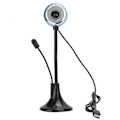Miniatyrbillede 1 af 8: High Definition Mini Webcam USB Roterbart Micro Webcam til PC Bærbar computer tilbehør