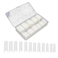 Miniatyrbillede 6 af 8: 360 stk ekstra lange falske neglespidser U-form falske neglespidser med æske til neglesalon DIY-neglekunstNaturlig