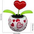 Miniatyrbild 2 av 7: Soldrivna dansblommor Svängande prydnad Elektrisk Bobblehead Solar Blommor Leksak för bil Heminredning Present