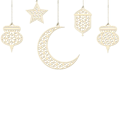 Pikkukuva 2 / 4: Eid Mubarak -riipus Eid Mubarak -festivaalijuhlasisustustarvikkeita myrkyttömäksi kodin sisustukseen ovien ikkunoihin
