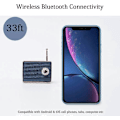 Pikkukuva 4 / 5: Langaton retrokaiutin, kannettava retro Bluetooth USB -kaiutin sisäänrakennetulla mikrofonilla, pöytäkoneen kirjahyllyn juhlakaiutin (musta)