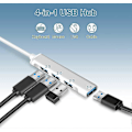 Miniatyrbillede 2 af 5: USB Hub, Ultra-Slim 4 Port USB Hub1*USB3.0 & 3*USB2.0, Multi USB Adapter, USB Splitter Til PC, Notebook, MacBook, Desktop, PS3 PS4, Xbox, Wii, XPS, Mo