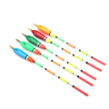 Miniatyrbilde 2 av 8: 5PCS Flerfarget Balsa Tre Flyte Bobber Bite Indikator Fiskeutstyr (6+2g )