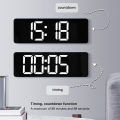 Miniatyrbild 6 av 8: Stor skärm Funktion Display Klocka Vardagsrum Vägghängande klocka LED Display Fjärrkontrollklocka