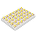 Miniatyrbild 5 av 8: 35 st G Yellow Pro-brytare för tangentbord, förlubrifierade, 3-stift, RGB SMD, linjära enkelspiralfjäderbrytare för mekaniskt tangentbord