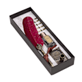 Miniatyrbillede 2 af 8: Kalligrafi Pen Retro Elegant Holdbar Slidbar Praktisk Praktisk Attraktiv Dekorativ Skriveværktøj til HjemCrimson
