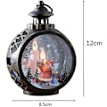 Miniatyrbillede 3 af 5: LED Juledekoration - Lys - Udendørs og Indendørs Flamme - til Hjemmevindue - Bærbar Lanterne til Børn - Julemands- og Snemandspynt
