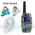 Miniatyrbild 3 av 5: RT628 Kamouflage Uppladdningsbara Walkie Talkies för Barn 1 Par, med Li-ion Batteri och Laddningskabel, Lång Räckvidd Leksak för Barn för Inomhus- eller Utomhusaktiviteter, Ca