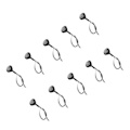 Miniatyrbilde 2 av 8: 10 stk sidemarkerlys 3LED IP68 vanntett rund klarering indikator baklys universal for lastebil bil RV hvitt lys