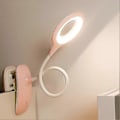 Miniatyrbilde 1 av 5: LED Clip-on Leselampe Dimbar Øyebeskyttelse Bordlampe - Rosa