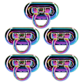 Miniatyrbilde 3 av 8: 5 stk Flip Lock Fargerik Sink Legering Oval Bull Nose Lås Bagasjelås Clamshell Lås