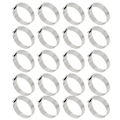 Miniatyrbillede 6 af 8: 20 stk. tomme ringe 8 mm justerbar rustfrit stål DIY flad ringbase til DIY ringe DIY smykker